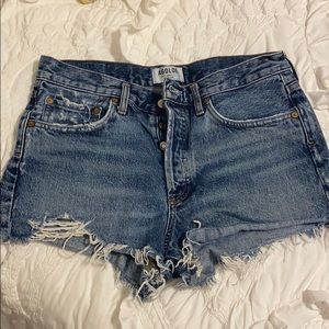 AGOLDE Parker denim shorts